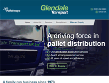 Tablet Screenshot of glendaletransport.co.uk